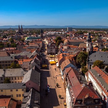 Blick auf die Stadt vom Südwestturm des Doms Blick auf die Stadt vom Südwestturm des Doms