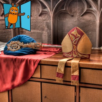 Mitra und Bischofsstab Mitra und Bischofsstab