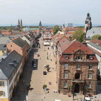 Blick auf die Stadt Speyer vom Dom aus Blick auf die Stadt Speyer vom Dom aus