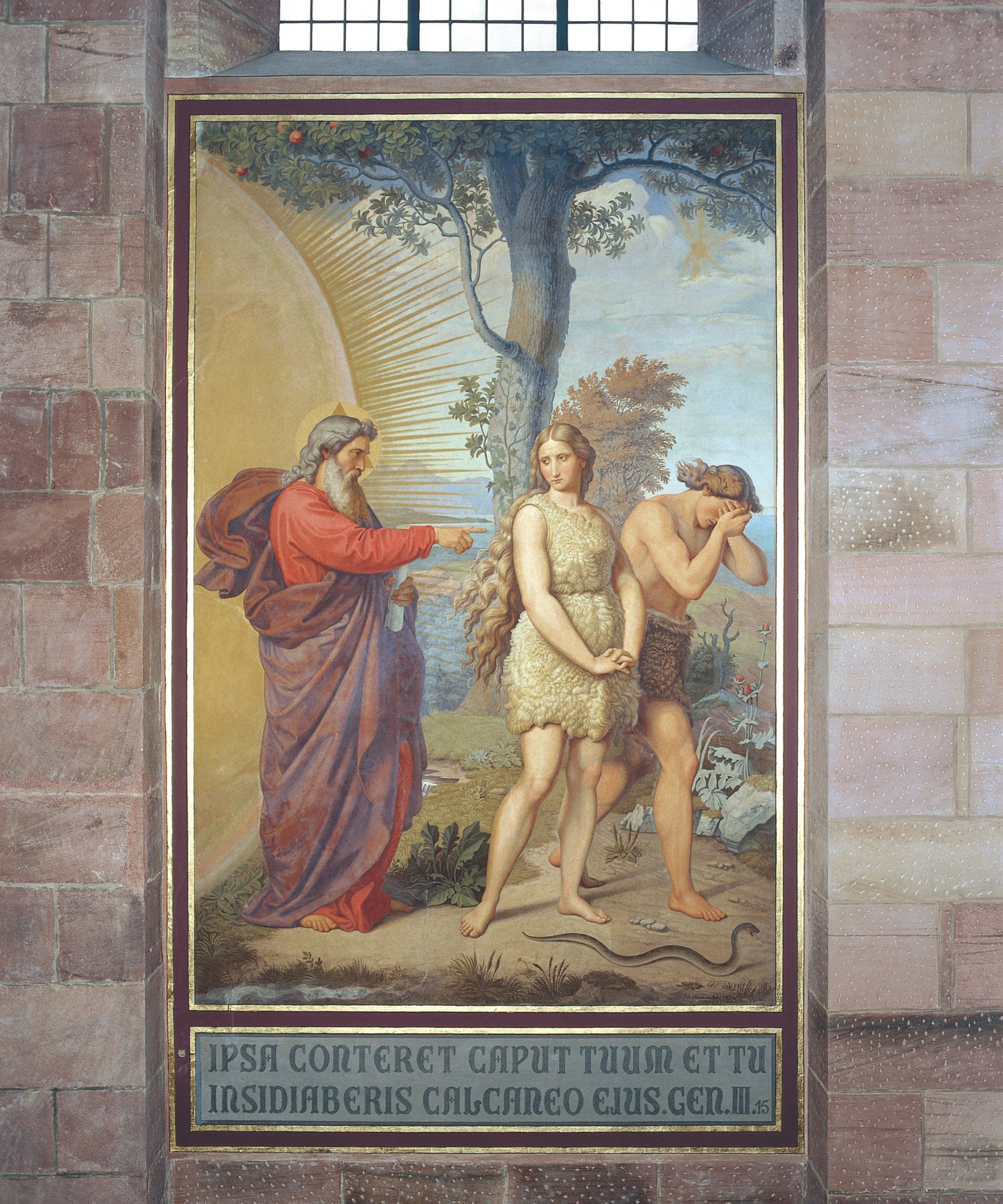 Johann Baptist Schraudolph (1853): „Ausweisung aus dem Paradies“