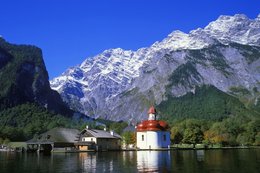 Königssee mit Wallfahrtskirche St. Bartholomä